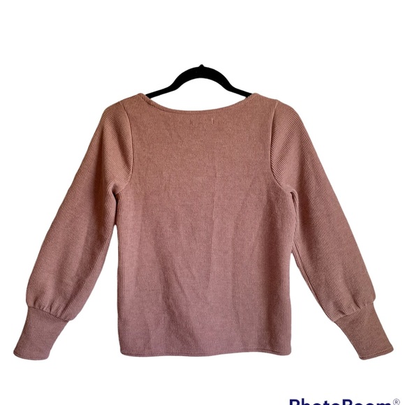 MADEWELL Ottoman Rib Square Neck Top Blouse Small - Picture 3 of 6